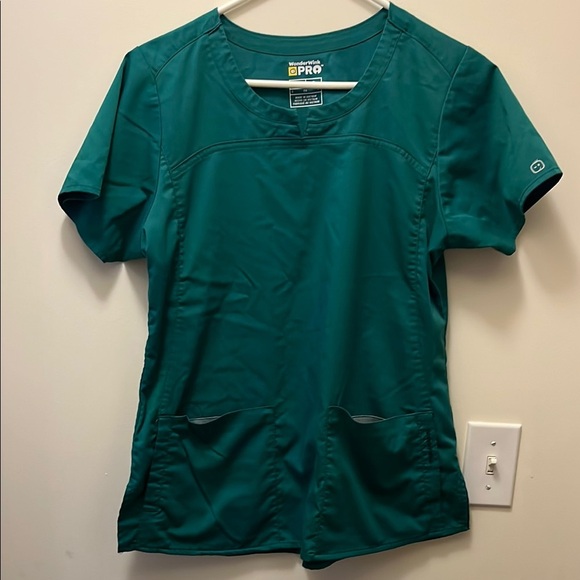Wonderwink PRO Hunter Green women’s scrub top size small - Picture 2 of 10
